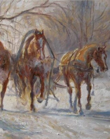 Troika in the snow